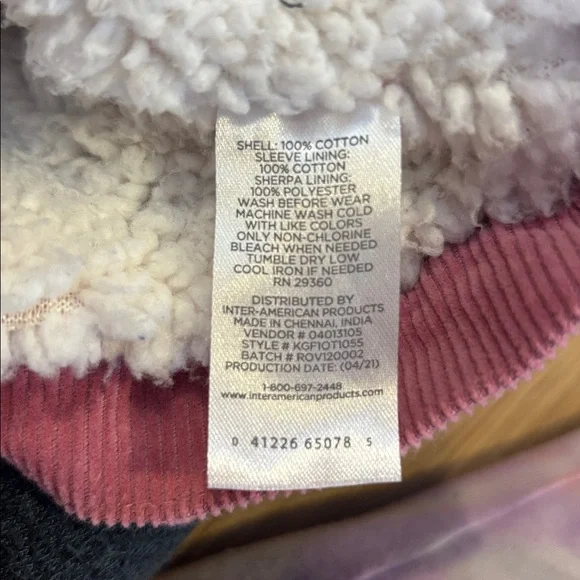 💙 Pink Corduroy Jean Jacket 💙 - Picture 4 of 7